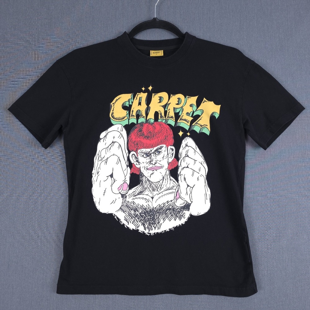 Carpet Company Knuckle Head Shirt Mens Medium Black Tee Skateboard Streetwear